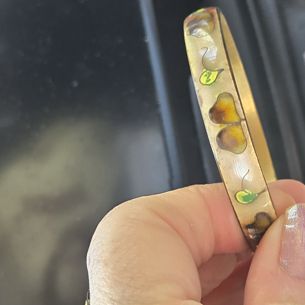 Green and Gold Minimalist Bracelet with Gemstones